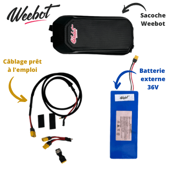 Batterie Externe Trottinette Électrique 36V - Rallonge Autonomie - Weebot