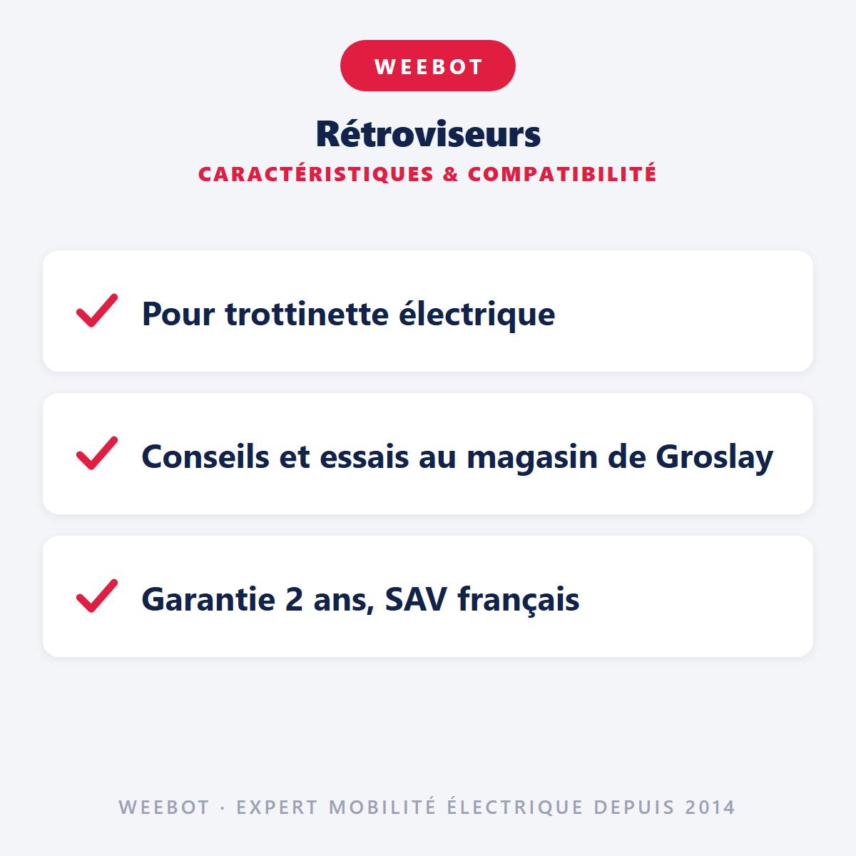 Rétroviseurs : caractéristiques et compatibilité