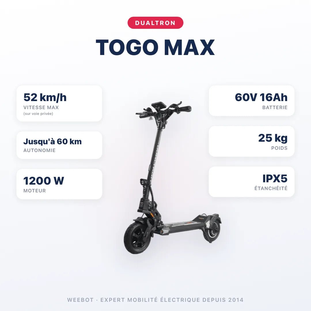 Trottinette Électrique Dualtron Togo Max - Weebot