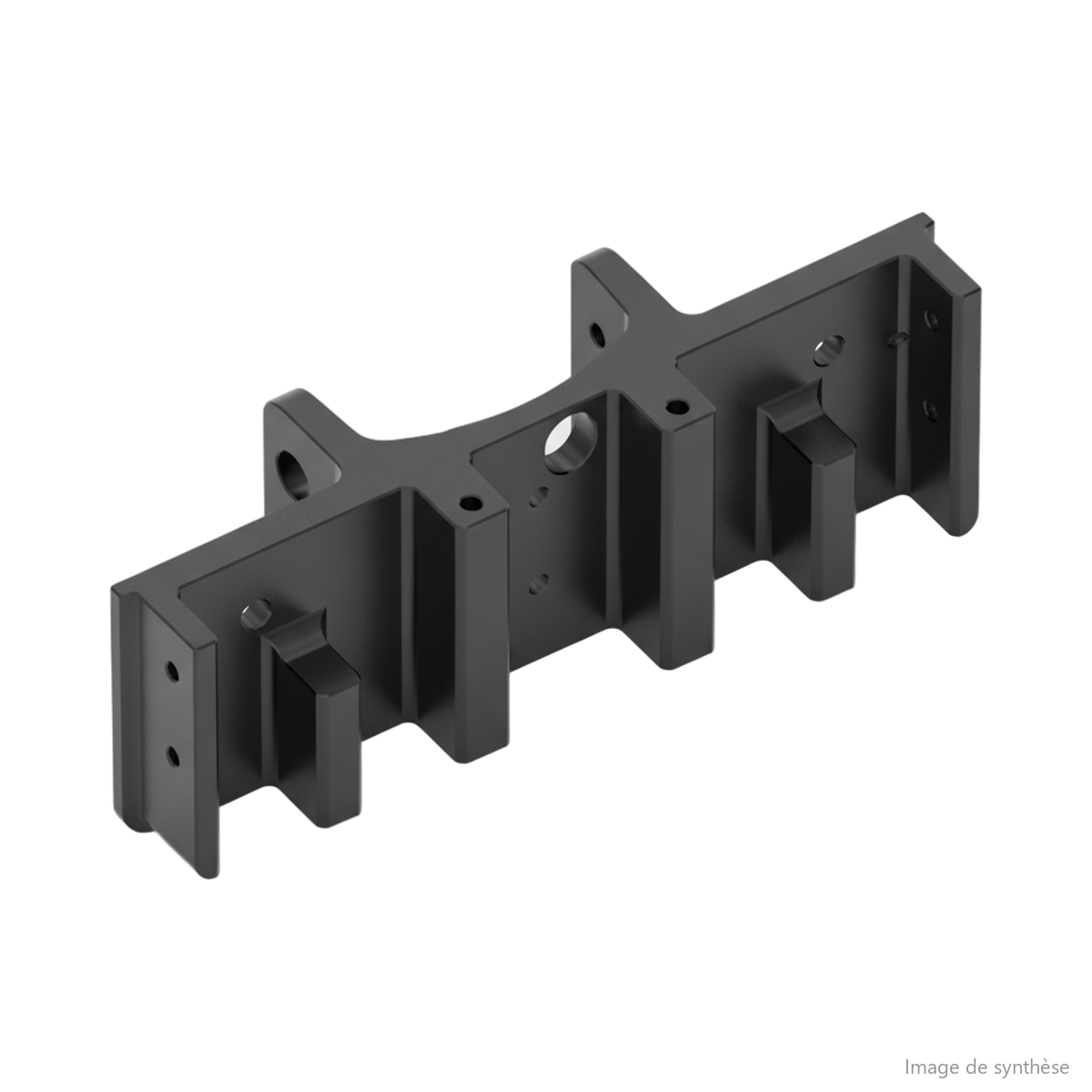 Schéma technique du support de fixation avant pour trottinette Dualtron Ultra 2