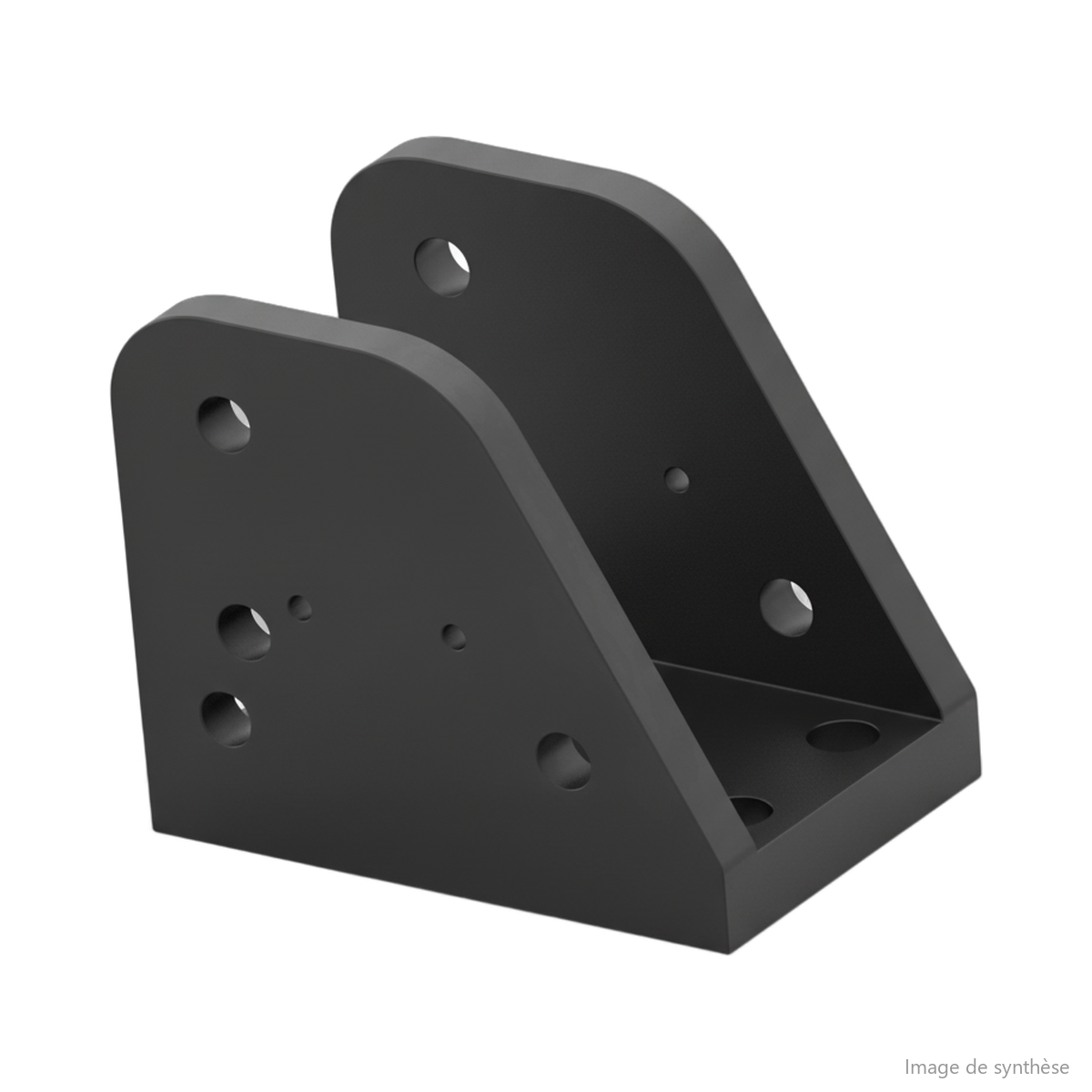 Modélisation 3D d'un support de fixation de potence en métal pour Dualtron Popular