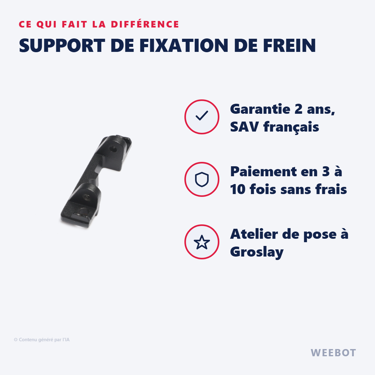 Support de Fixation de Frein : les points forts