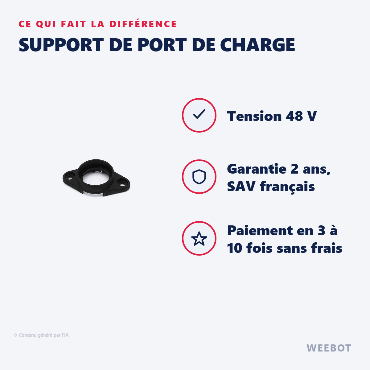 Support de Port de Charge pour Trottinette Électrique Dualtron Togo 48V - Weebot