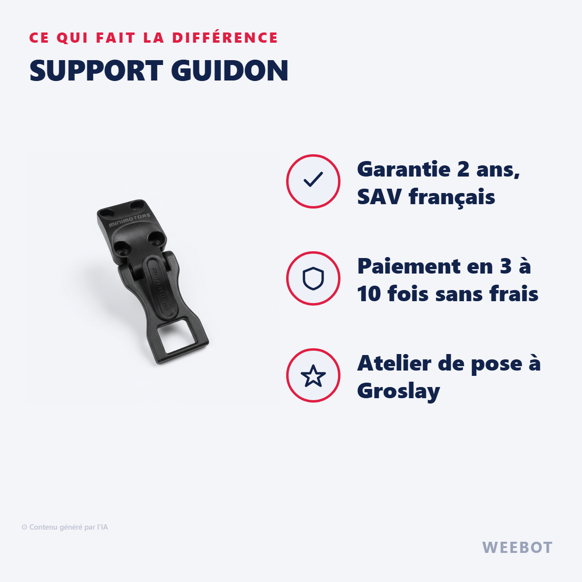 Support Guidon : les points forts