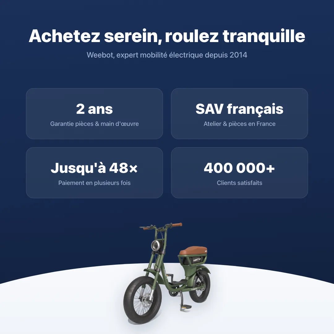 Fatbike Électrique Biplace Cargo Garrett Miller City - Weebot