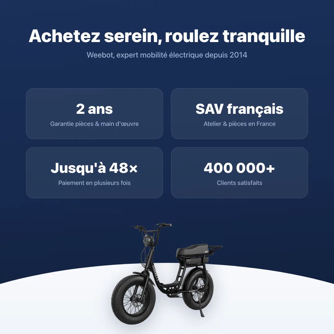 Fatbike Électrique Biplace Cargo Garrett Miller Urban - Weebot