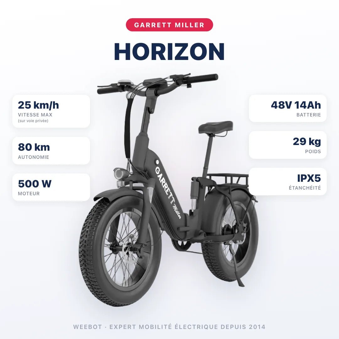 Vélo Électrique Pliant Cargo Garrett Miller Horizon - Weebot