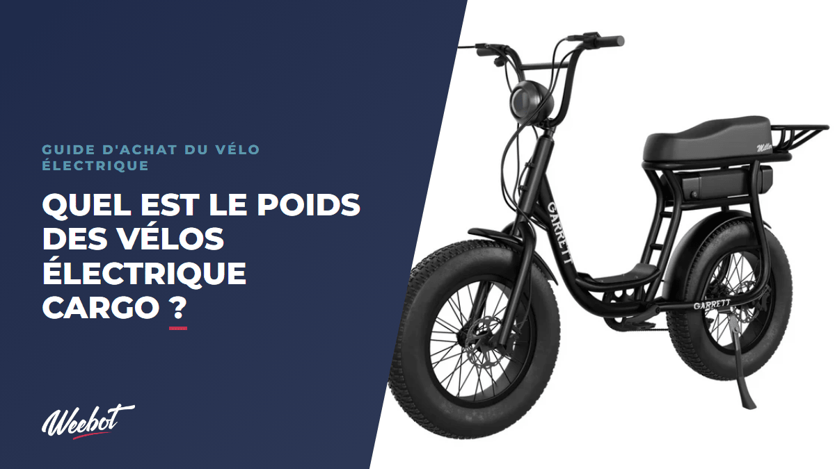 Quel est le poids des vélos électrique cargo ? - Weebot