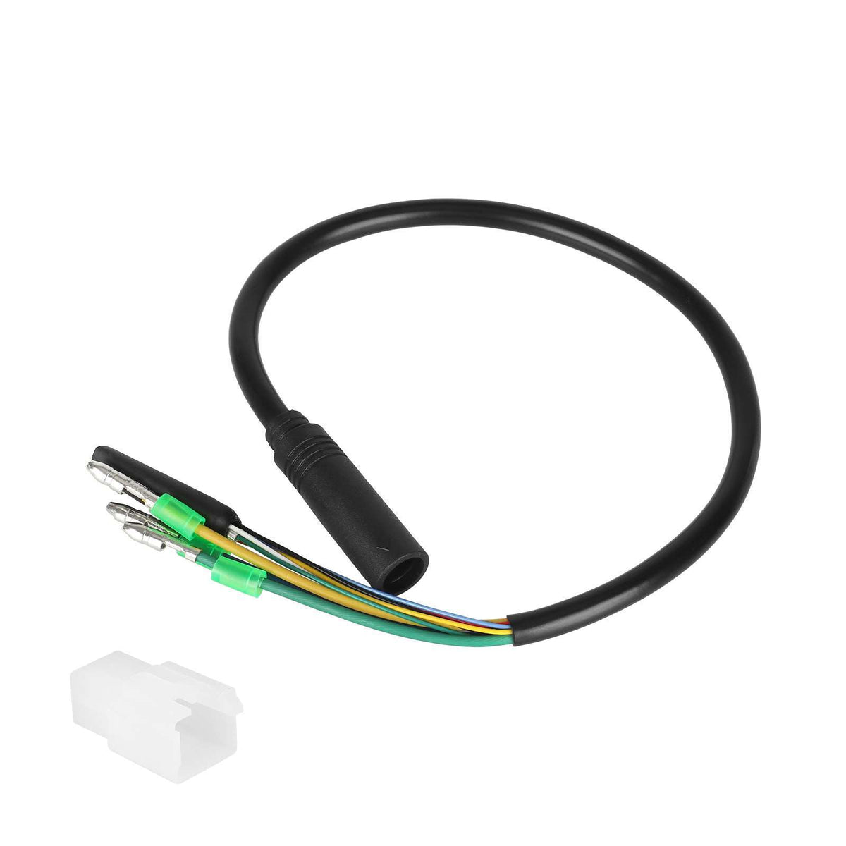 Câble moteur noir avec connecteur et fils de couleur