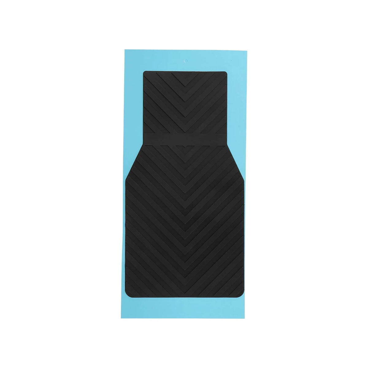 Grip en caoutchouc noir antidérapant pour cale-pied arrière sur son support adhésif bleu