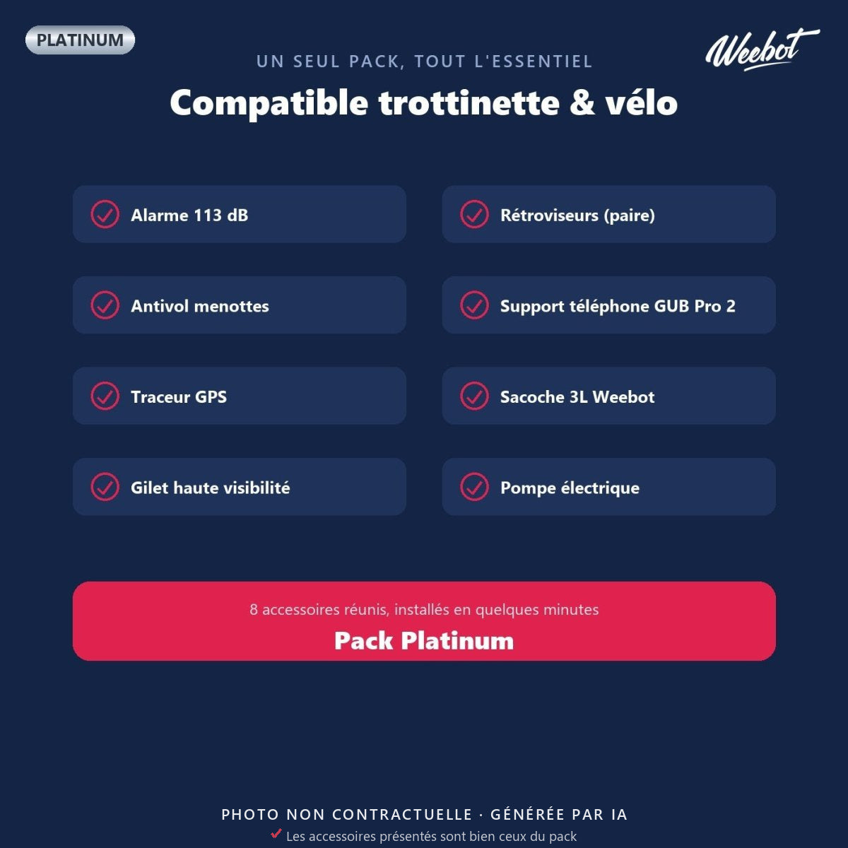Pack Platinum - Accessoires - Weebot