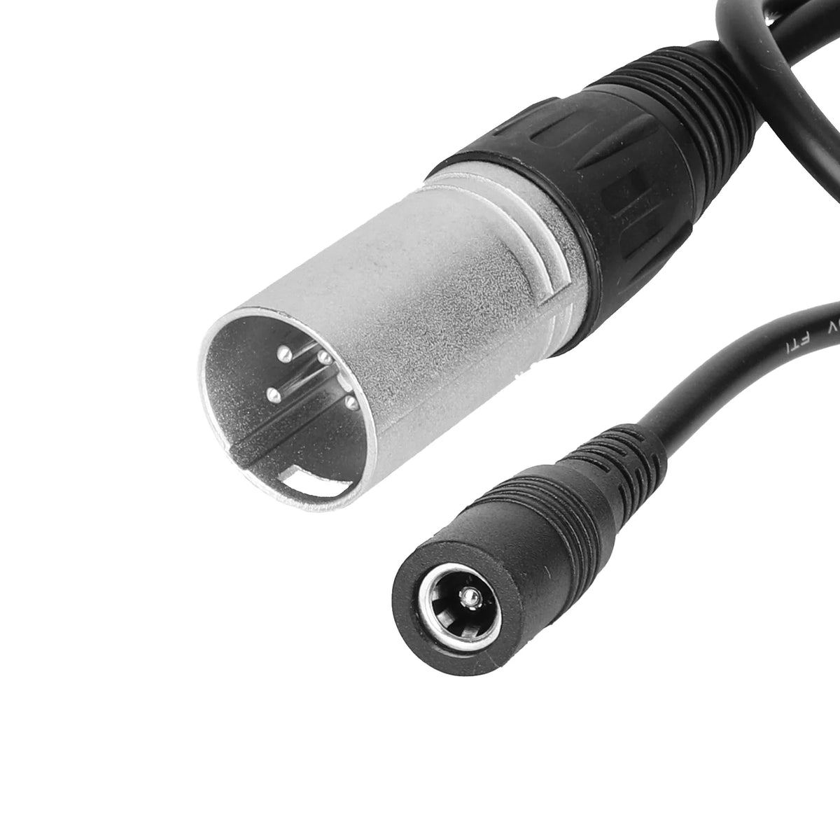 Câble Adaptateur Port de Charge DC2.1 vers Prise 4 Broches Noir, vue 3