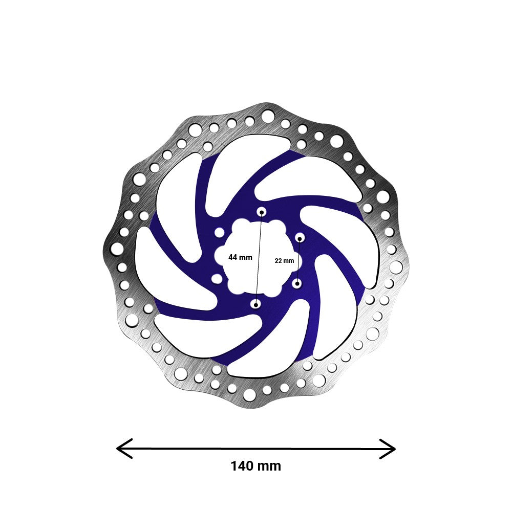 Disque de Frein R6 140 mm 6 Trous pour Trottinette Électrique