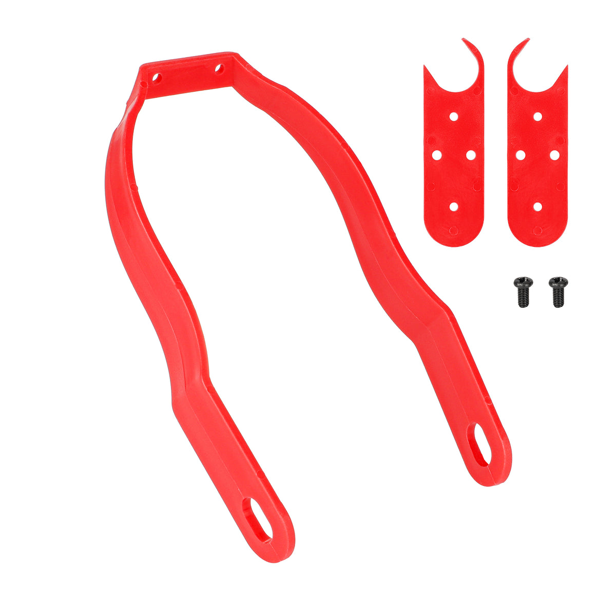 Support de Garde-Boue Arrière Rouge avec Caches, vue 2