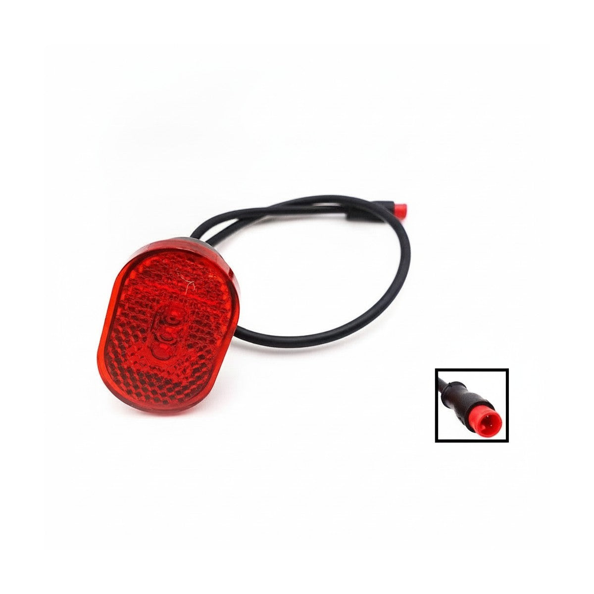 Feu arrière LED rouge pour garde-boue avec son câble de connexion