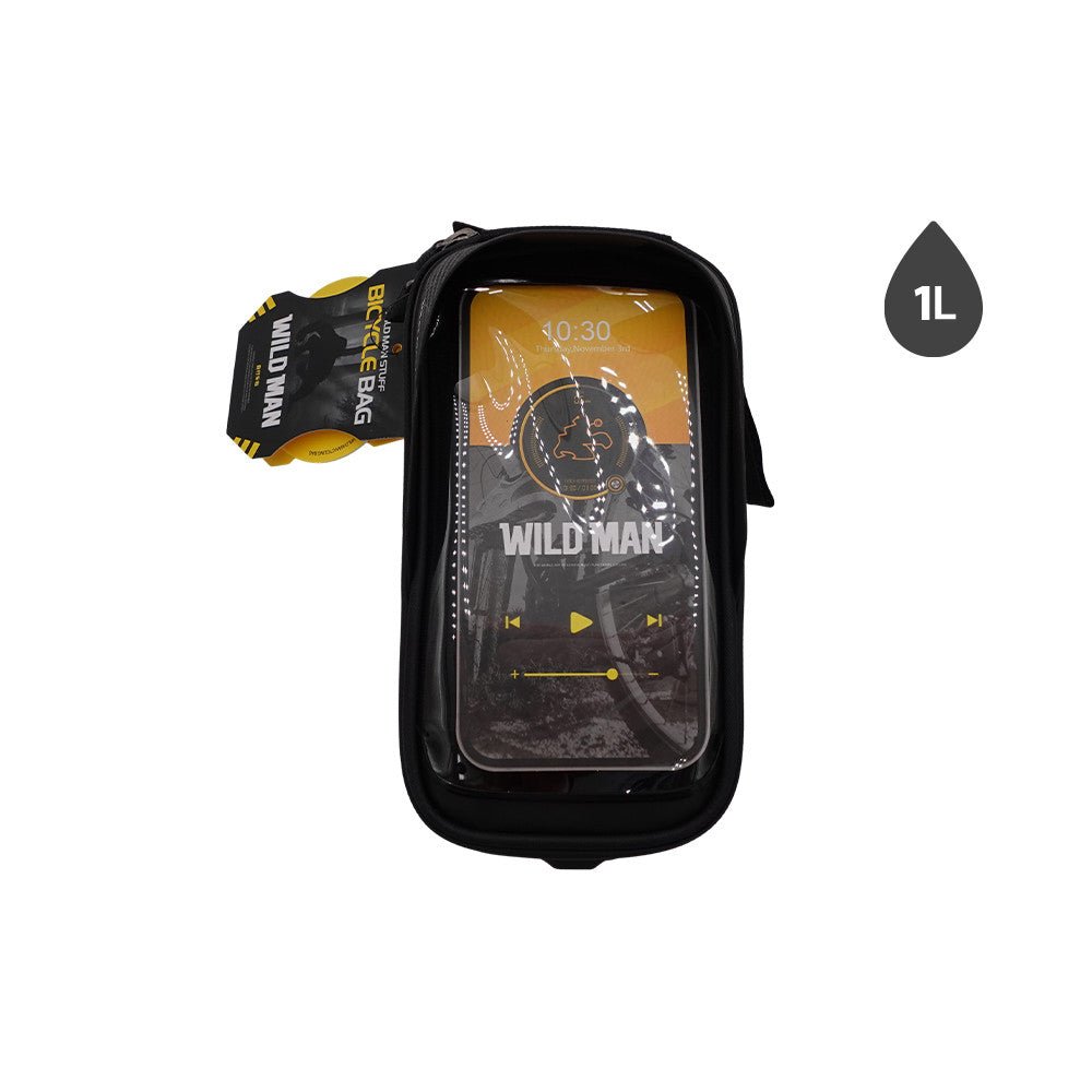 Sacoche 1L Wildman avec Compartiment Téléphone Étanche pour Vélo et Trottinette Électrique - Weebot