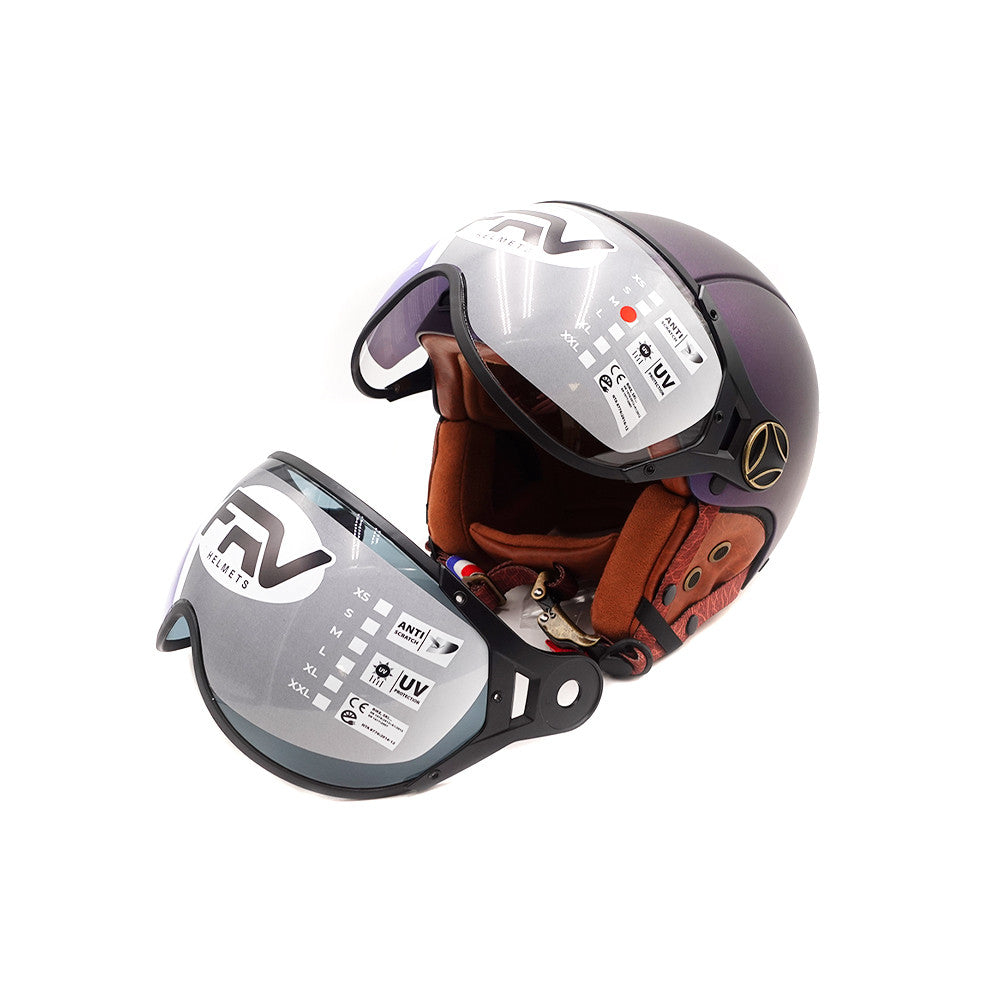 Casque Jet Bleu Mat Caméléon pour Trottinette Électrique