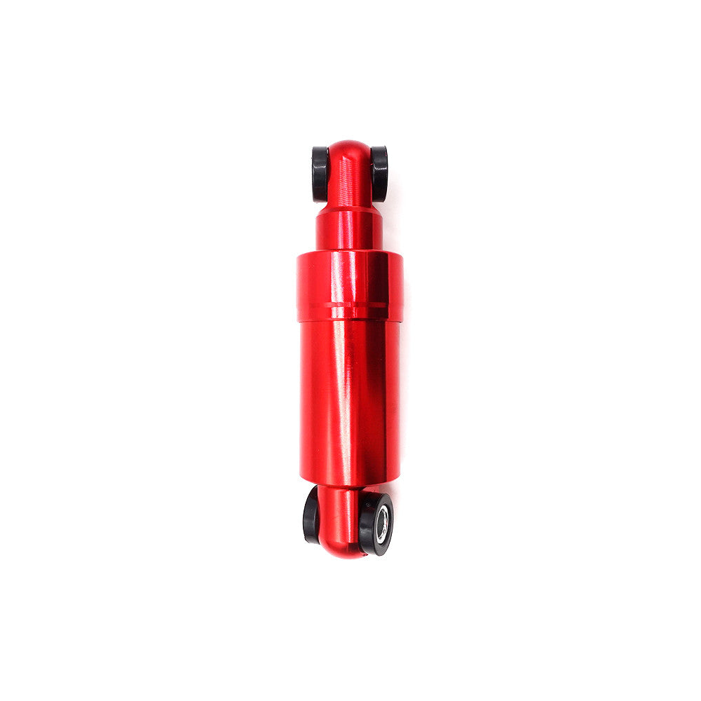 Amortisseur rouge pour trottinette électrique vu de face sur fond blanc