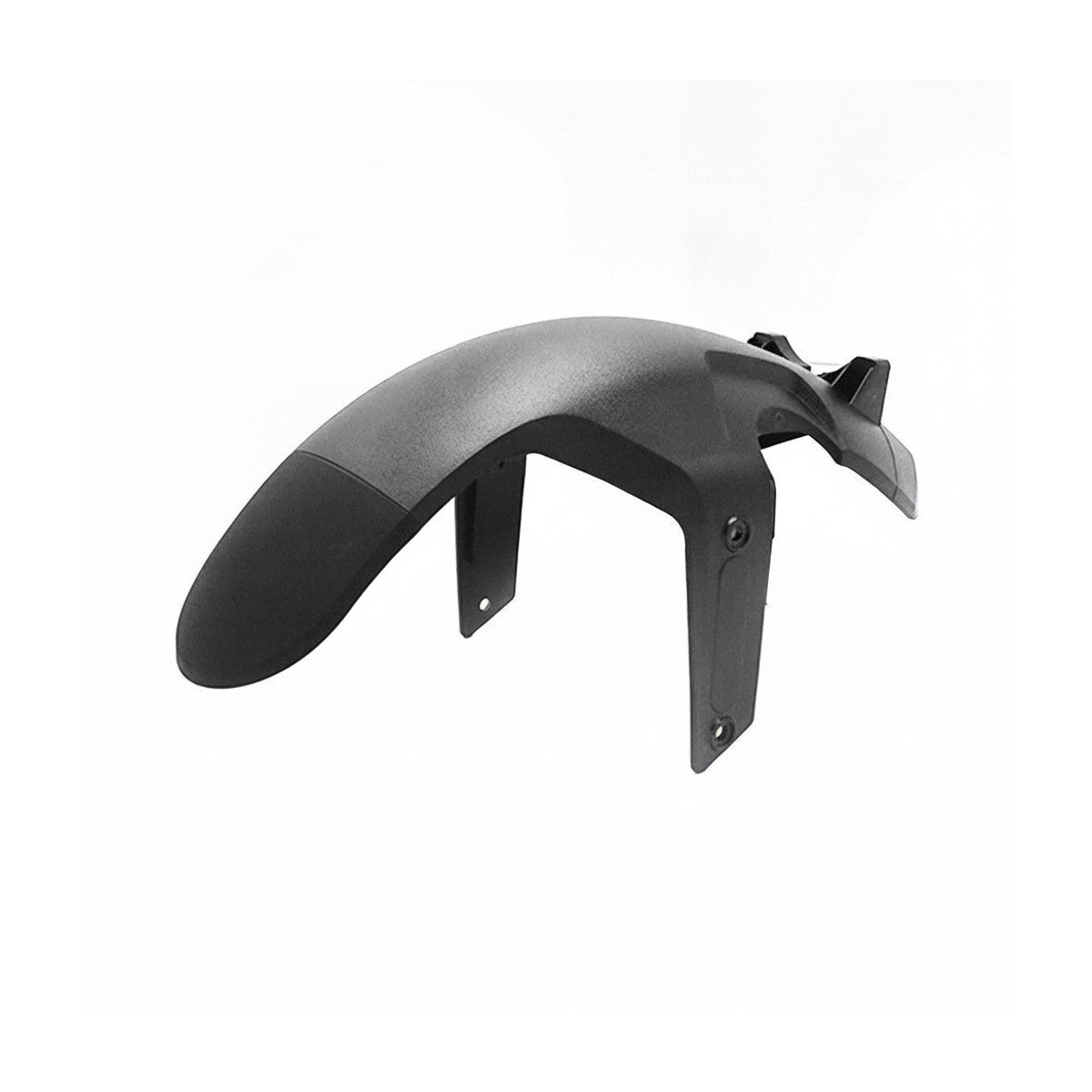 Garde-boue avant noir en plastique pour trottinette électrique vu de trois-quarts