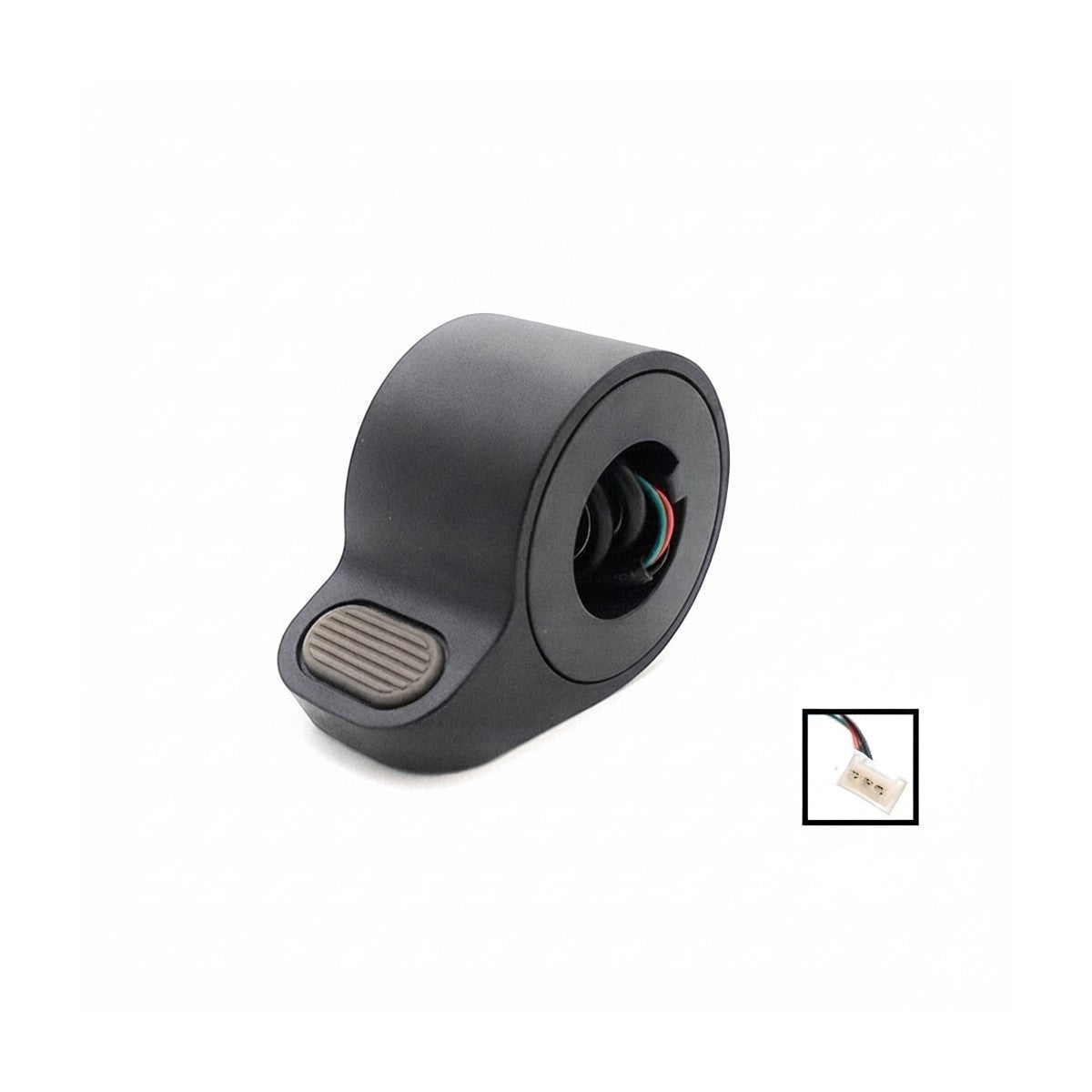 Accélérateur au pouce noir avec un câble de 24 cm et un connecteur 3 broches