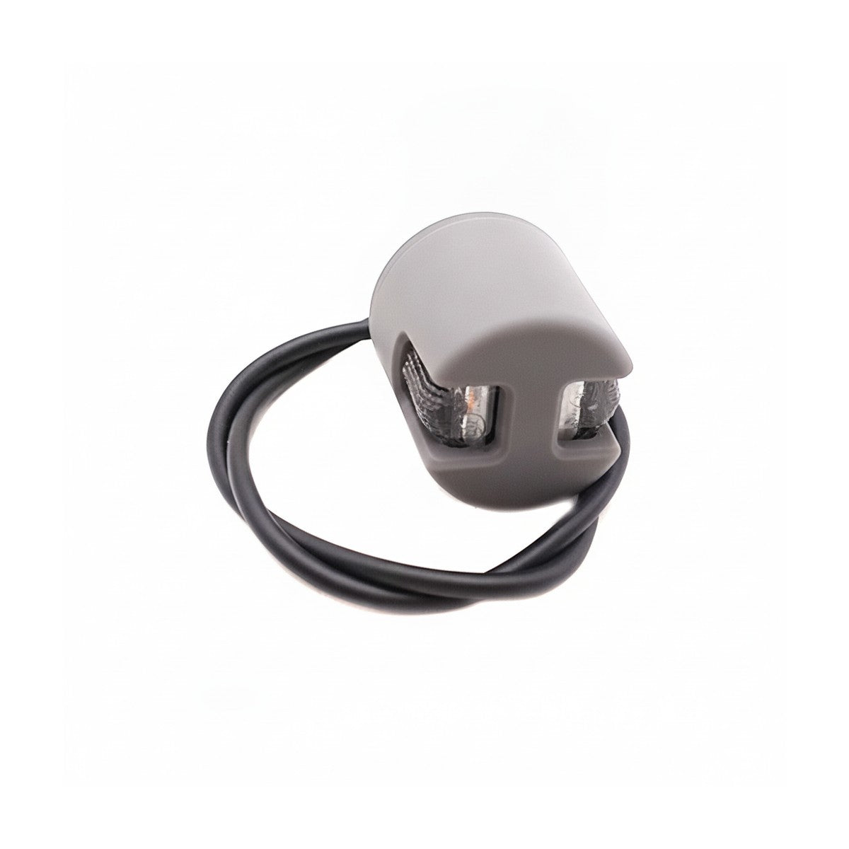Clignotant avant gauche gris avec son câble de connexion pour trottinette électrique Xiaomi 5 Pro
