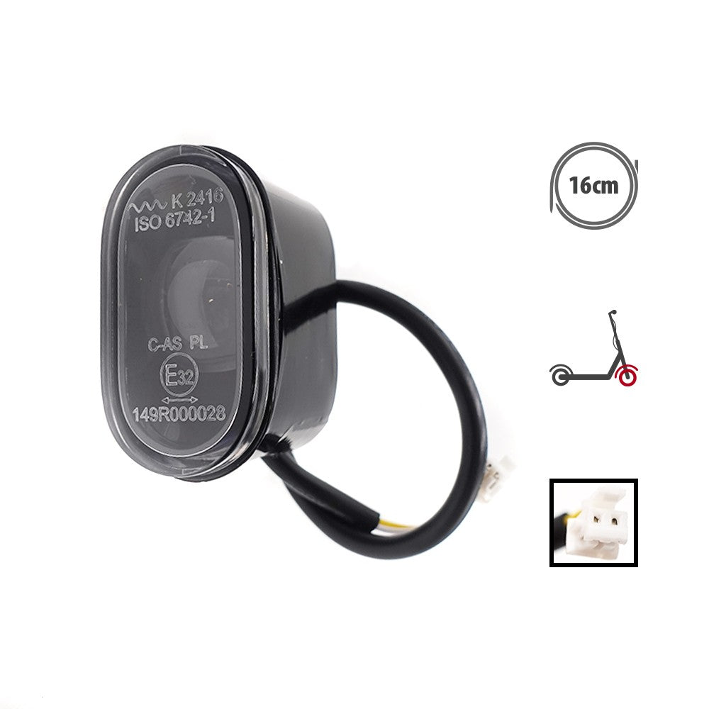 Feu LED avant noir pour trottinette électrique Xiaomi 5 Pro avec son câble de connexion