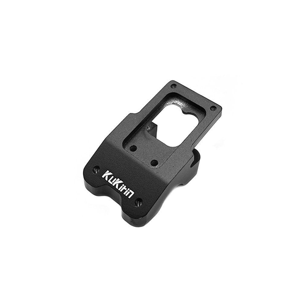 Collier supérieur de guidon noir en métal marqueté KuKirin vu de trois quarts