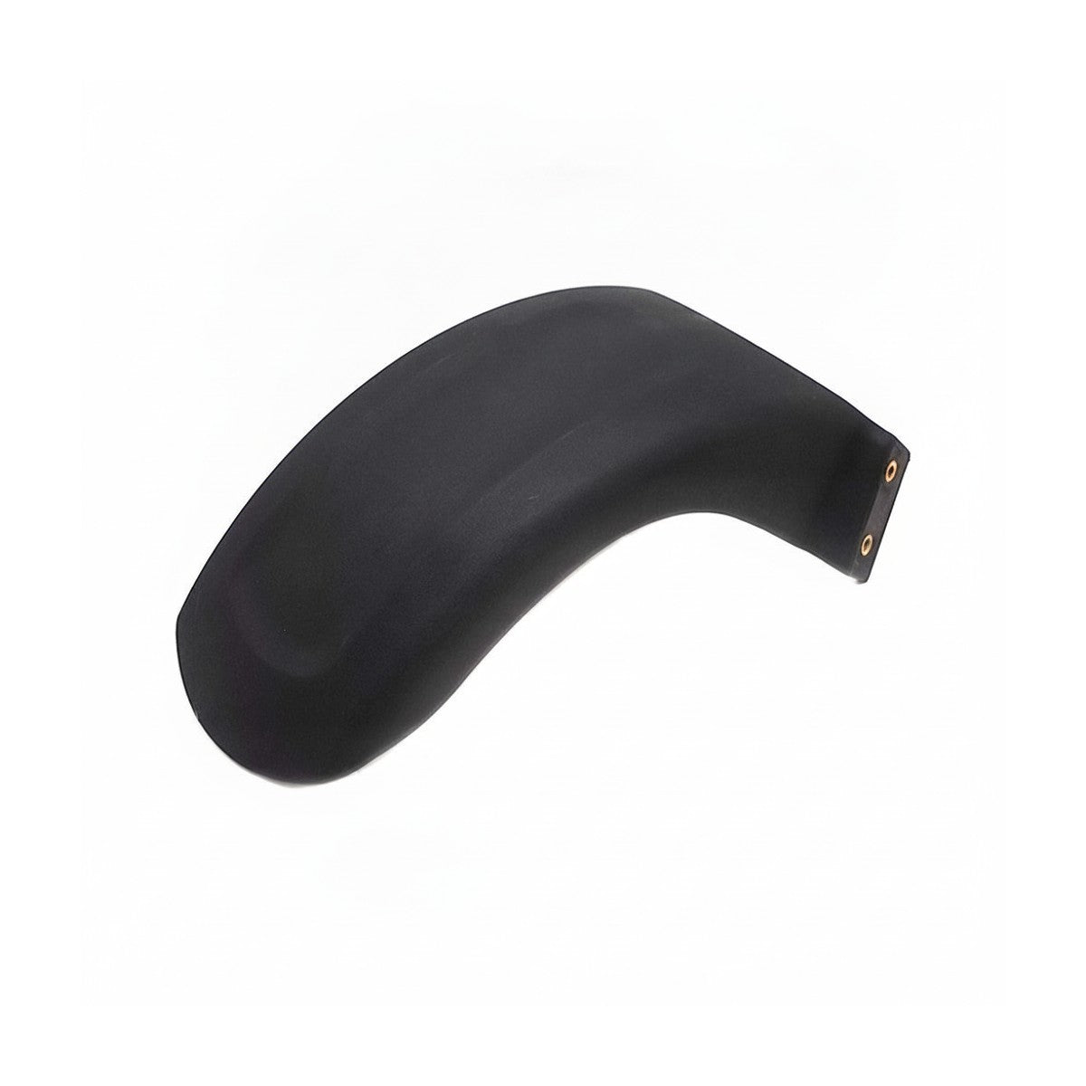 Garde-boue avant noir en plastique pour trottinette électrique vu de profil sur fond blanc