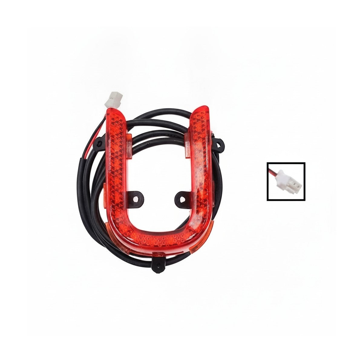 Feu LED arrière rouge en forme de U avec son câble de connexion