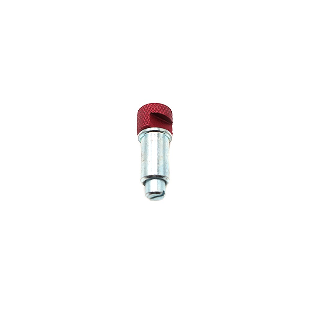 Goupille de verrouillage de pliage métallique avec embout rouge moleté
