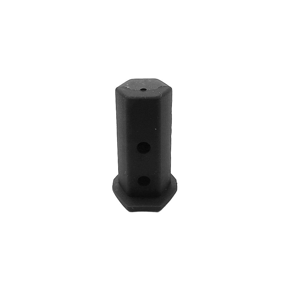 Cache de câble principal en plastique noir vu de face