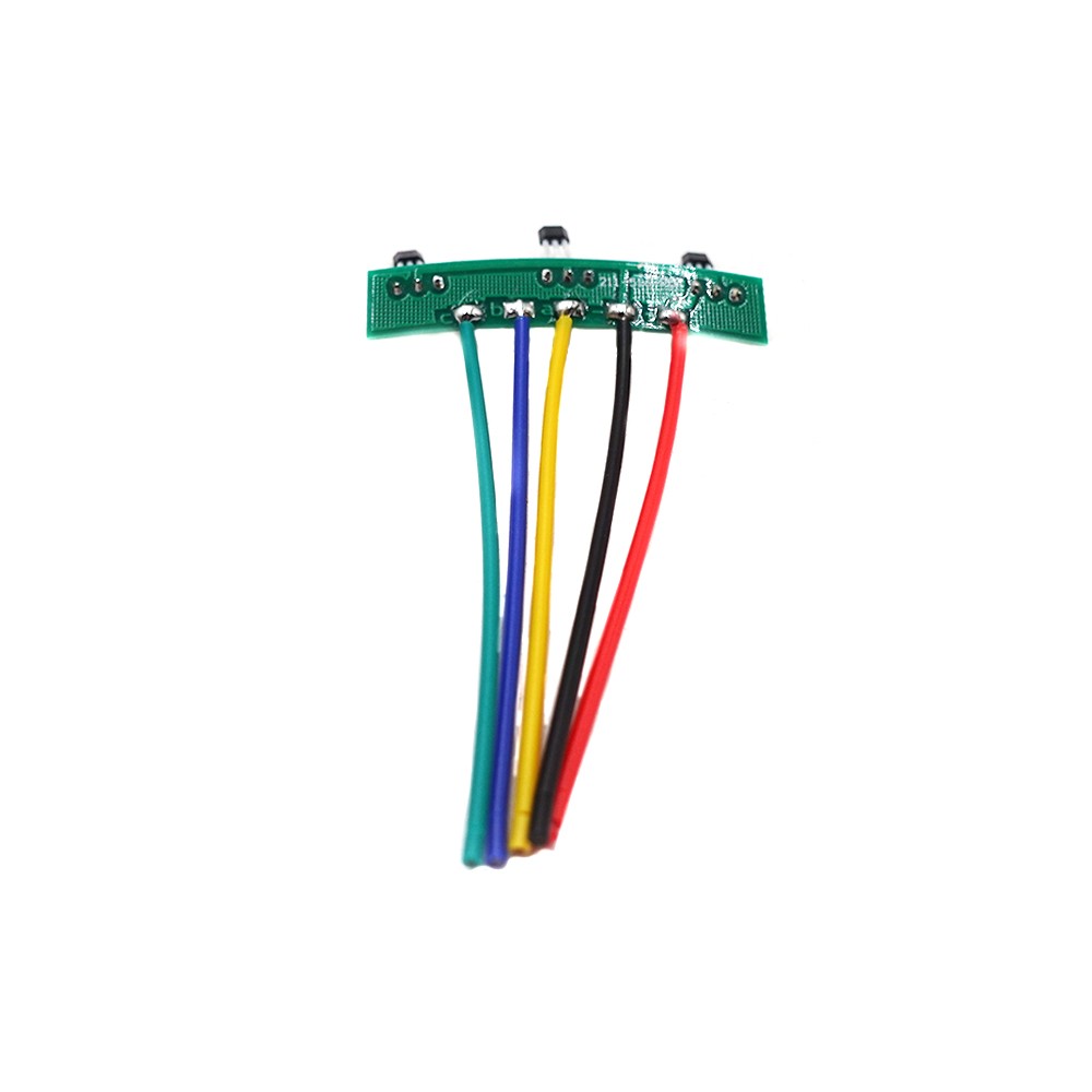 Carte électronique avec capteurs Hall et cinq fils de couleur pour trottinette électrique