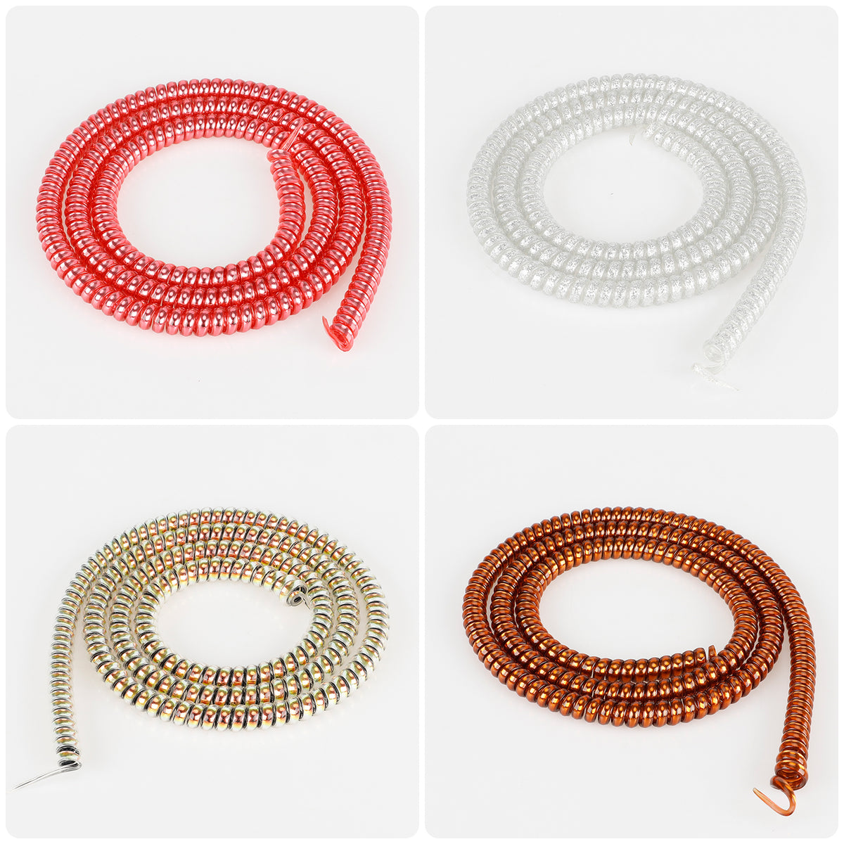 Gaine de Protection Câble Spirale 6mm 1M Or, vue 5