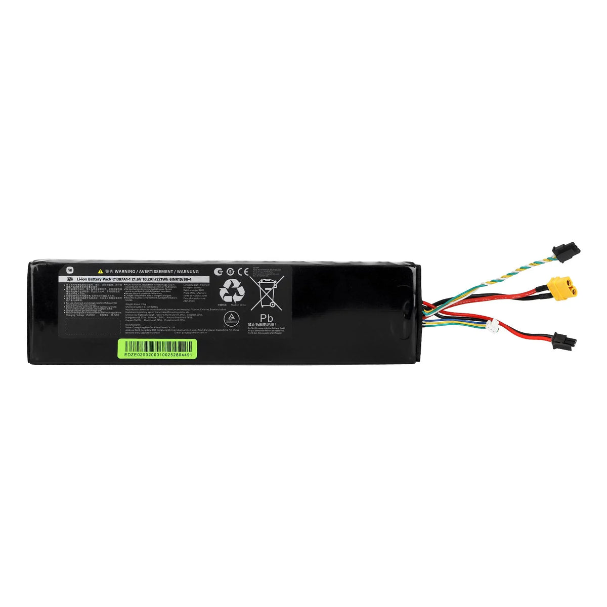 Batterie Interne d'Origine 21,6V 10,2Ah, vue 4