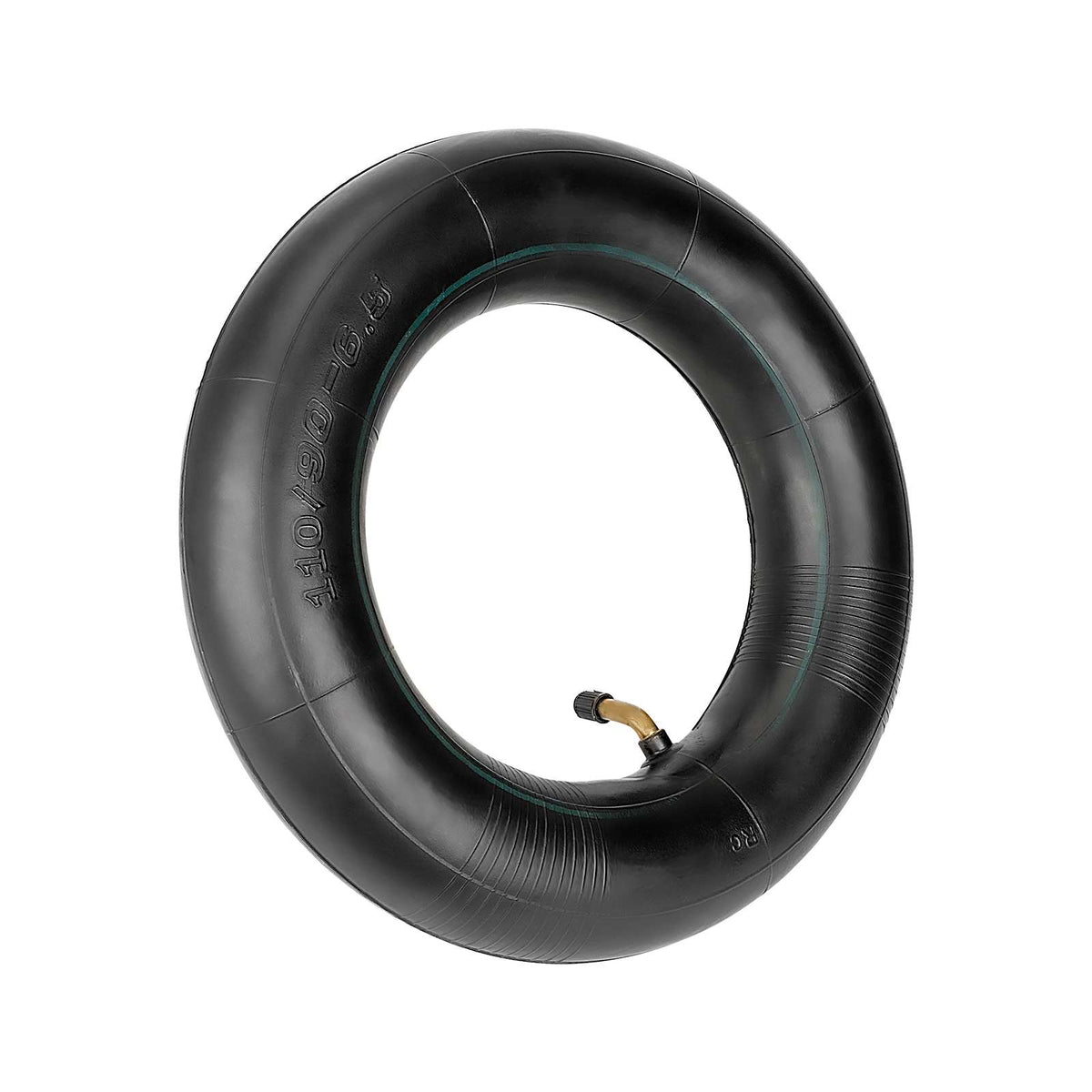 Chambre à air 11 pouces 110/90-6,5 noire avec valve coudée 90 degrés