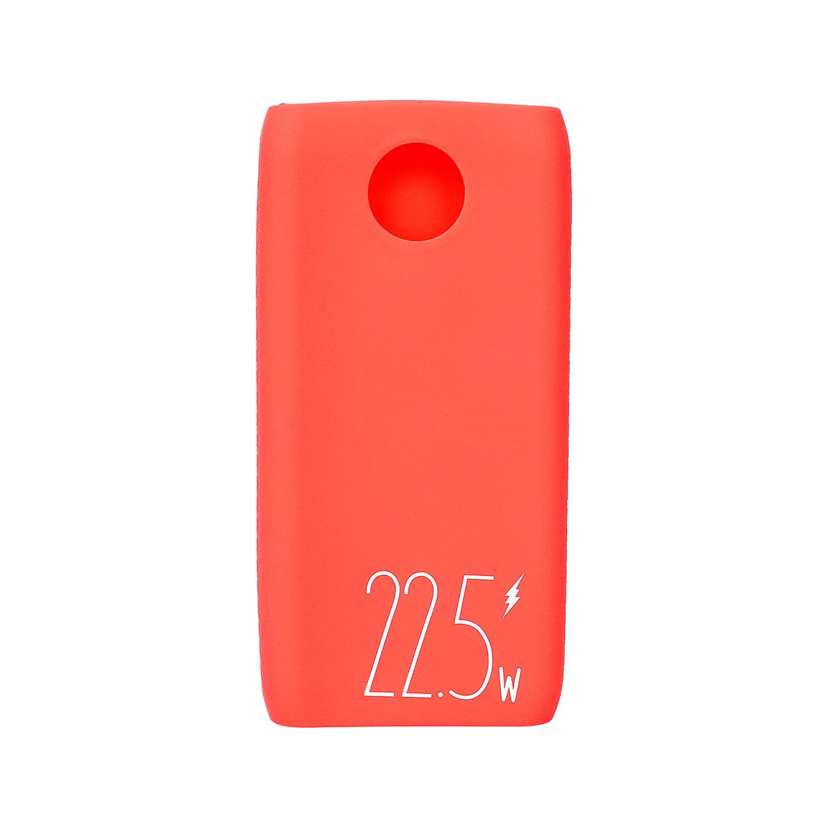 Housse de protection en silicone rouge vue de face