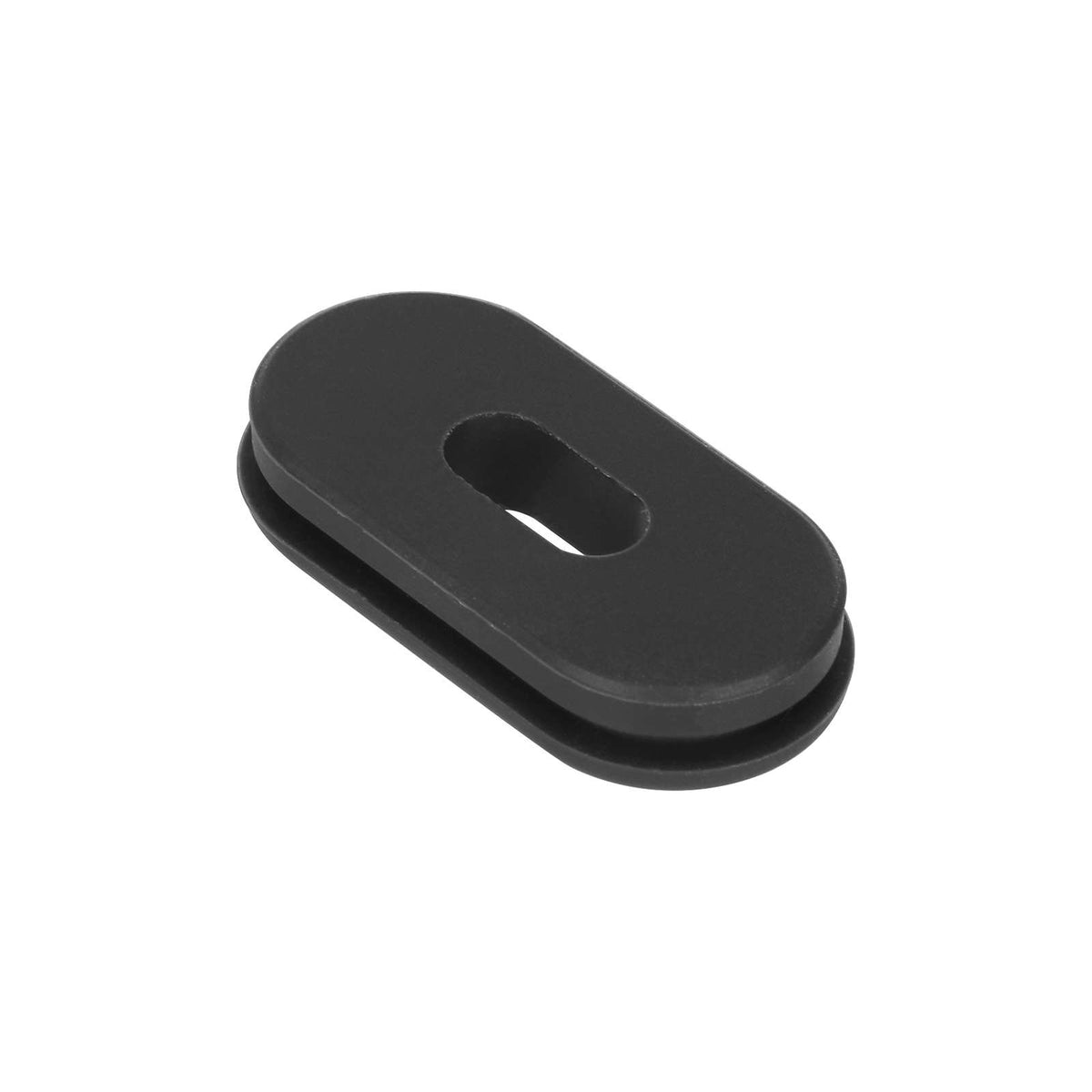 Bouchon en silicone noir d'origine pour boîtier de batterie vu de trois-quarts