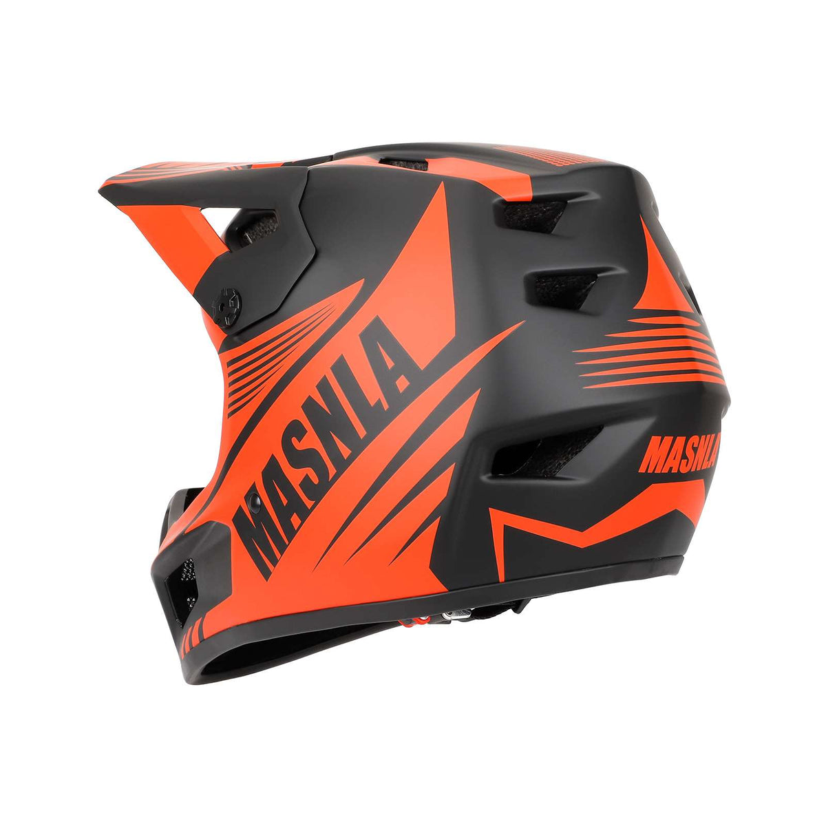 Casque Integral Cross XXL Noir et Orange, vue 3