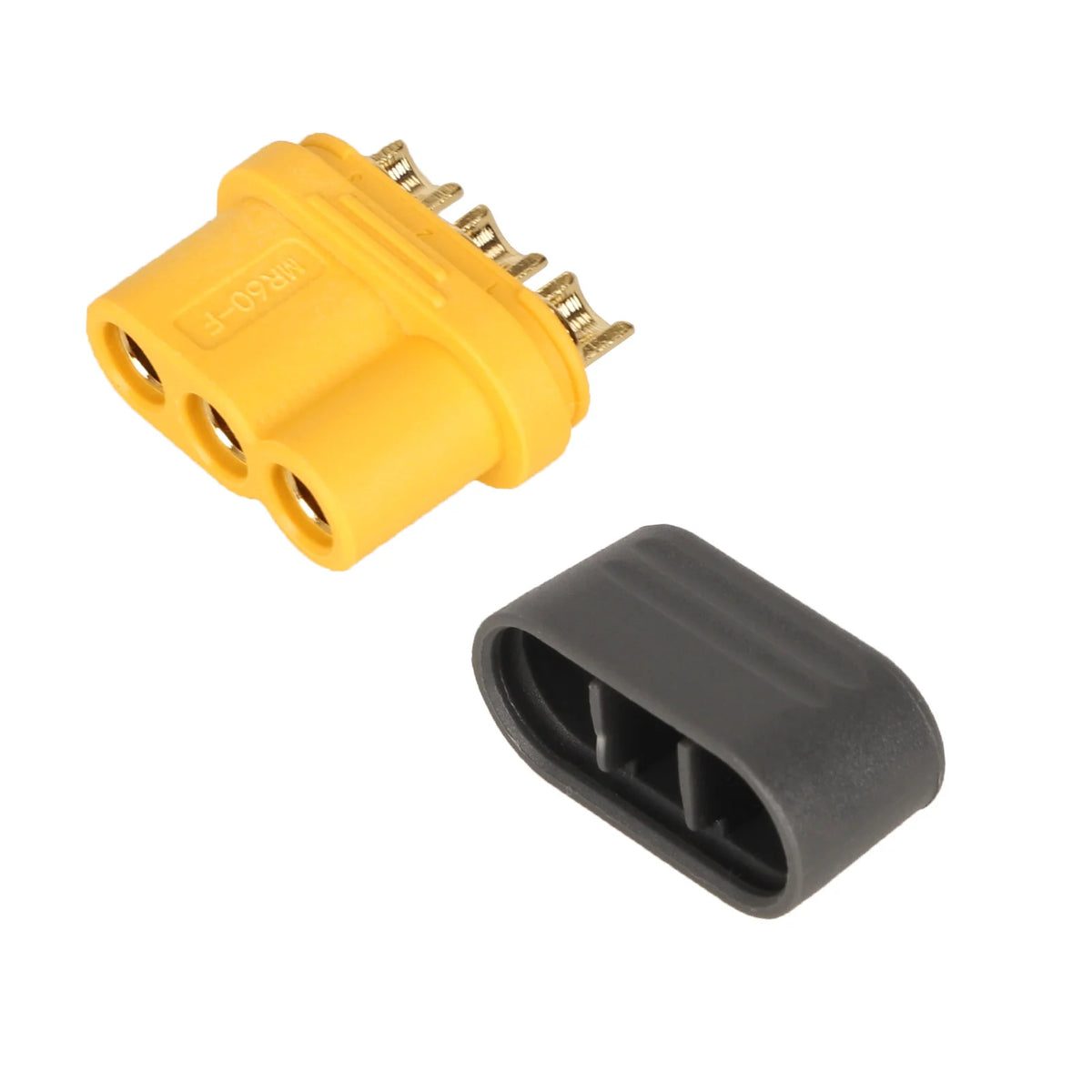 Connecteur Amass MR60 Femelle 3 Broches Jaune, vue 3