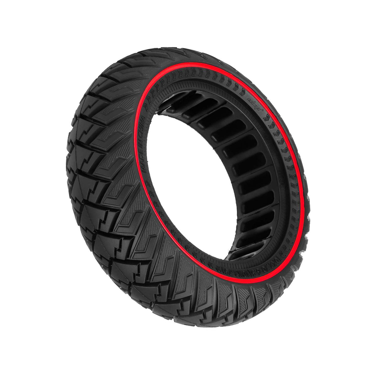 Pneu Plein Tout-Terrain 10 Pouces (10x2,70-6,5) Rouge