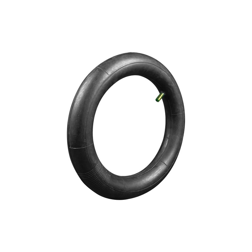Chambre à air noire 10 pouces avec valve droite vue de trois quarts