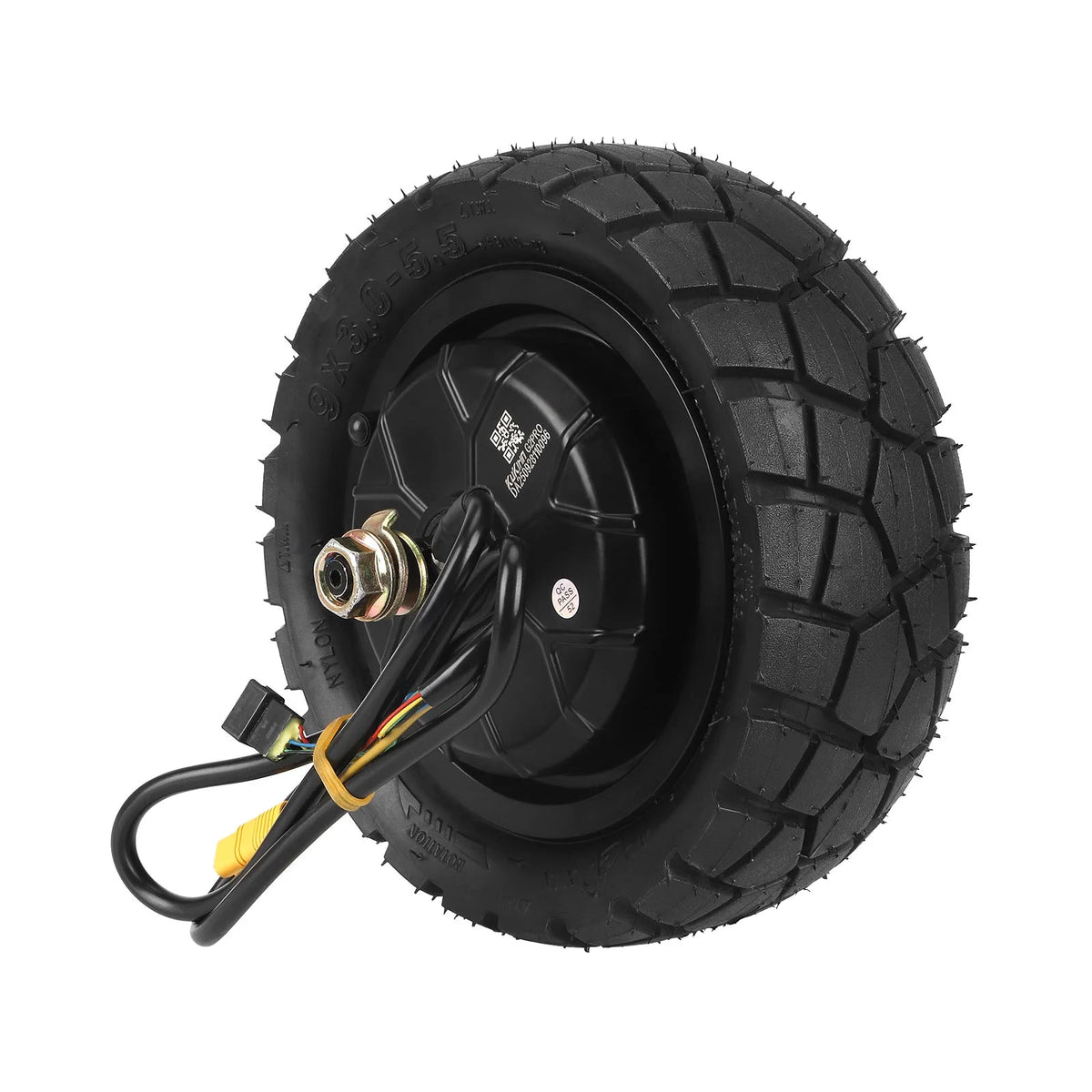 Moteur de trottinette électrique 48V 600W équipé d'un pneu tubeless cramponné 9x3.0-5.5