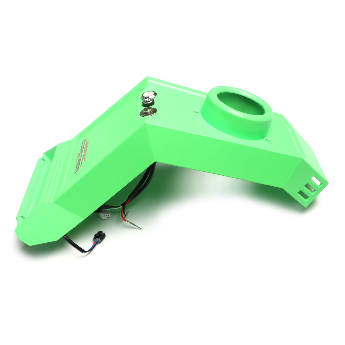 Capot supérieur de potence vert avec boutons et câbles pour Dualtron Sonic N