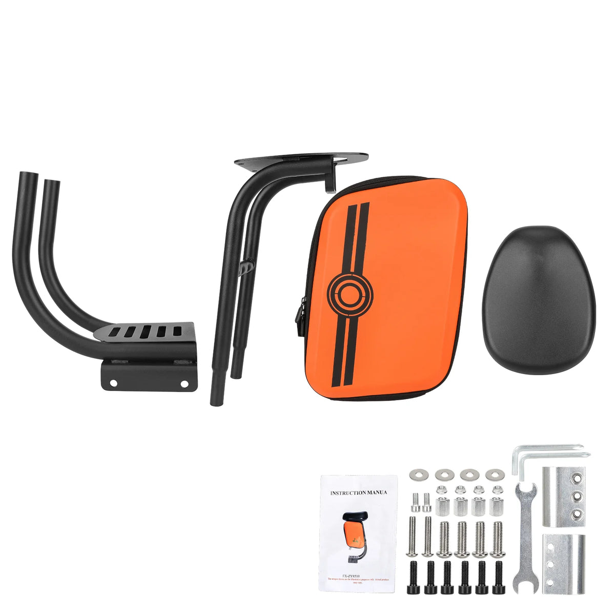 Selle Amortissante avec Sacoche Intégrée Noir, vue 3