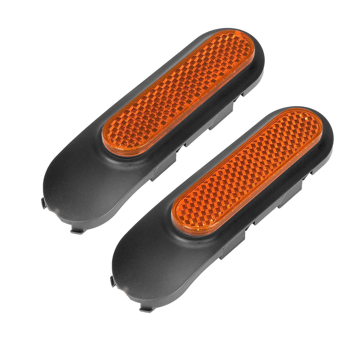 Caches de Fourche Avant Gris et Réflecteurs Orange en Barres, vue 3