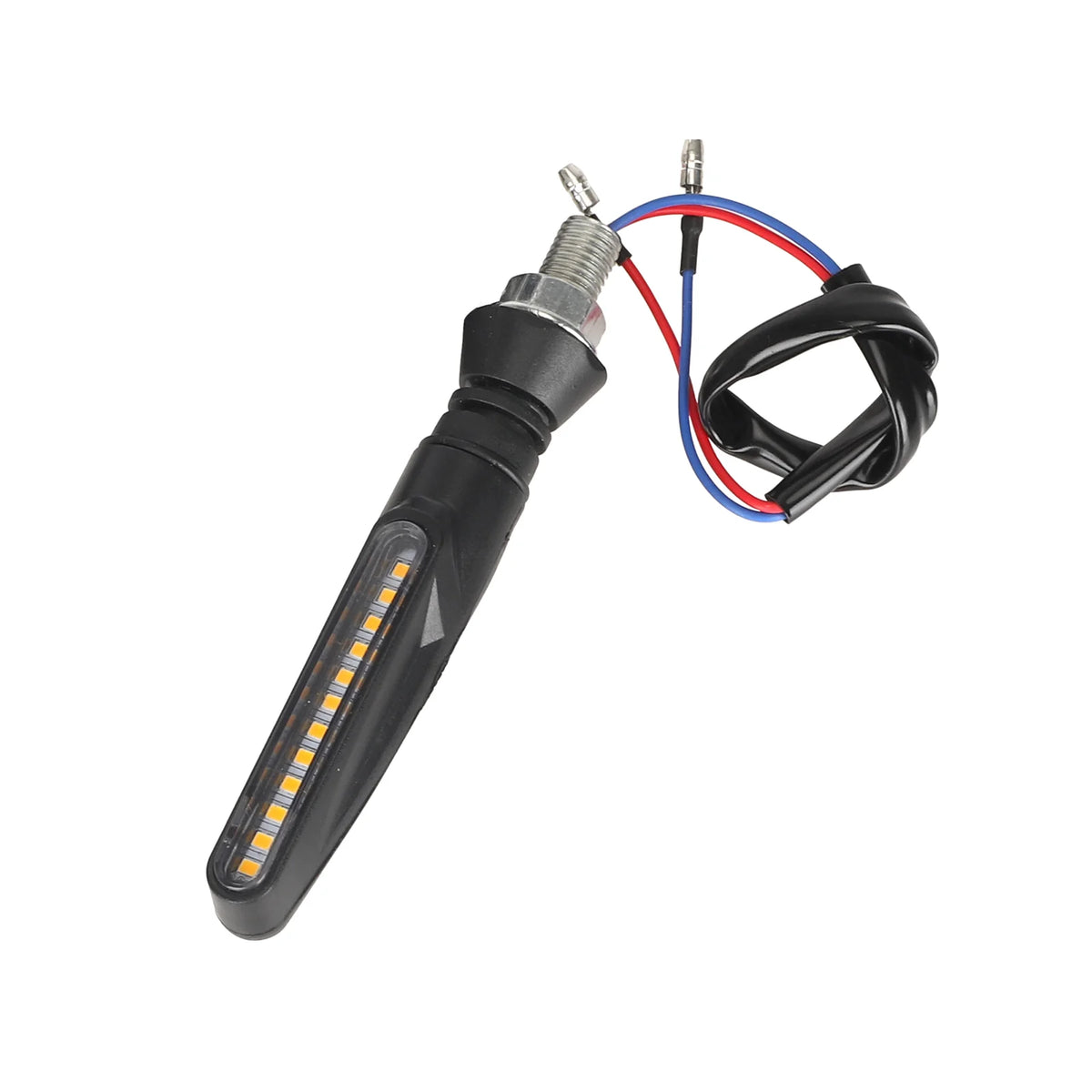 Clignotant LED séquentiel noir et jaune avec câbles de connexion pour trottinette électrique