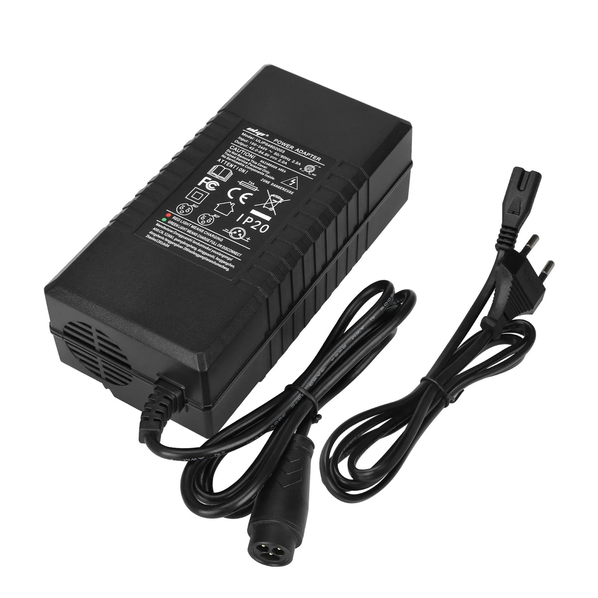 Chargeur 54,6V 2A Prise LP16 3 Broches, vue 2