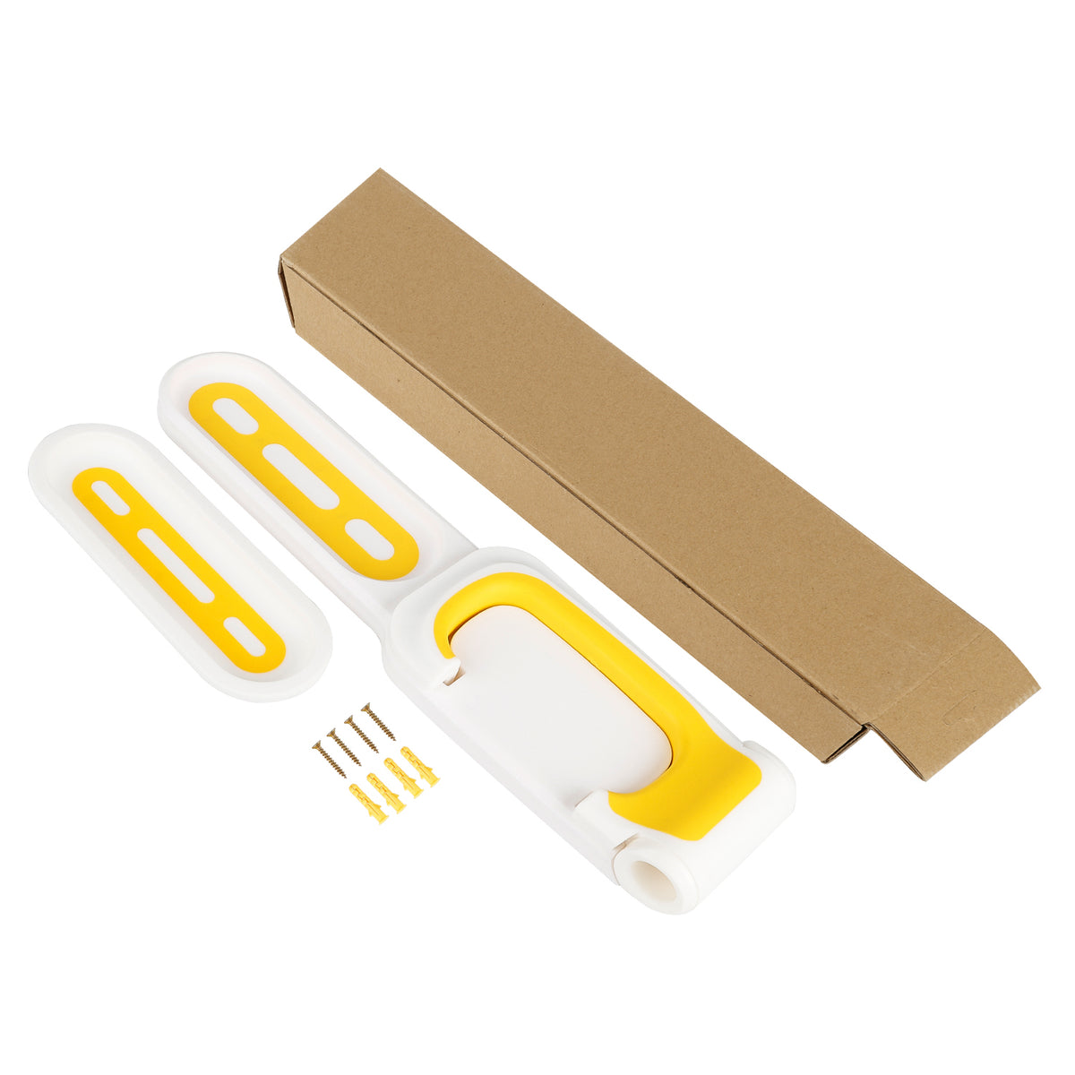 Support Mural d'Accrochage Orientable Blanc et Jaune