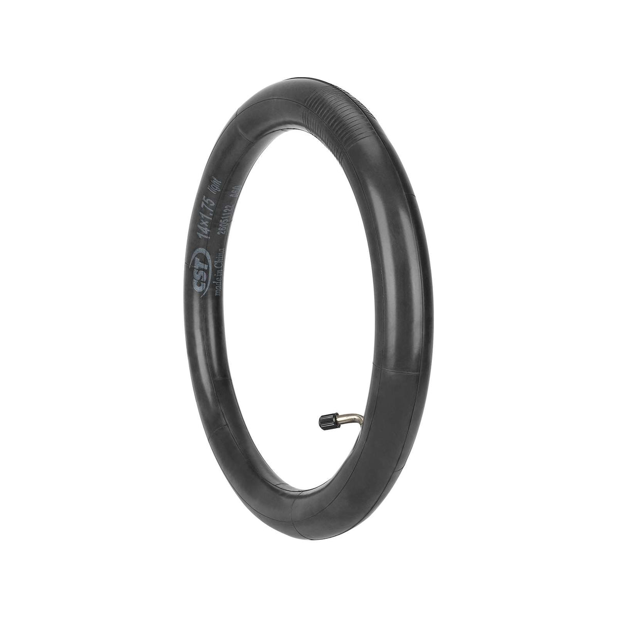 Chambre à air CST 14x1,75 noire avec valve coudée à 60° pour trottinette électrique