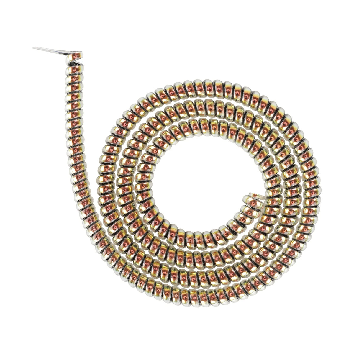 Gaine de Protection Câble Spirale 6mm 1M Or, vue 6